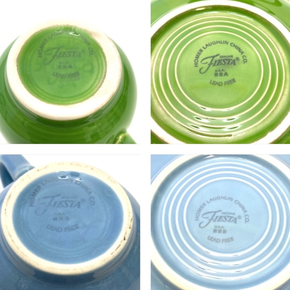 Homer Laughlin Fiestaware Flat Cup & Saucer Set Bundle - Picture 15 of 16